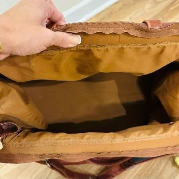 Vintage Cognac Large Wilson's Leather Pelle Studio DuffleOvernight Bag - Picture 10 of 11